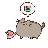 Cat Food Eating Sticker by Pusheen
