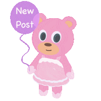 New Post Bear Sticker