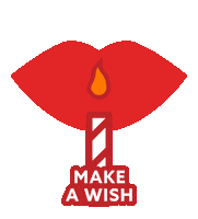 Make A Wish Birthday Sticker by Marcia Selden
