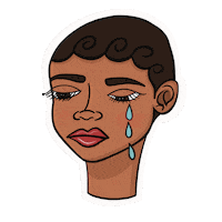 Sad Cry Sticker by JellaCreative