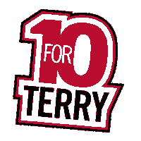 10 For Terry Sticker by Terry College of Business