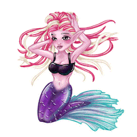 Mermaid Dreadlocks Sticker