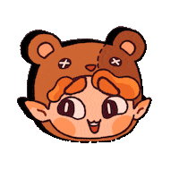Bear Chibi Sticker by Polygonal Mind