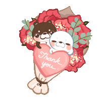 Heart Thank You Sticker