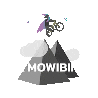 MOWISPACE mtb mountains mountain bike mowi bike Sticker