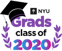 Graduation Grad Sticker by New York University