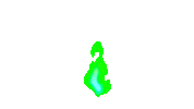 Green Fire Sticker by Linzex Studios