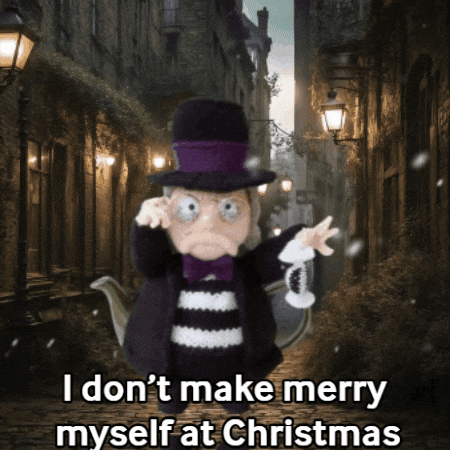 A Christmas Carol Scrooge GIF by TeaCosyFolk