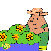 Bear Plants Sticker