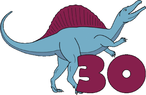 Dinosaur Dino Sticker by Charlotte Filshie