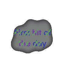 Lensden cannabis lensden first hit of the day Sticker