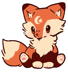 Fox Peach Sticker