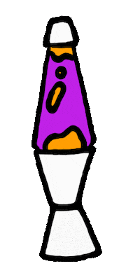 moneypennynewcastle lava lamp moneypenny Sticker