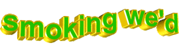 weed smoking Sticker by AnimatedText