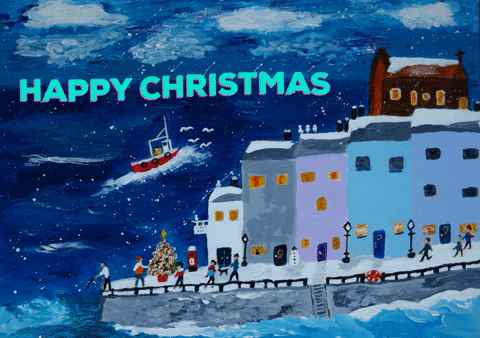 paulinerowson giphygifmaker christmas sailing quayside GIF