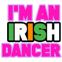 paulaswigsandbling irish dance irish dancing feis paula wig Sticker