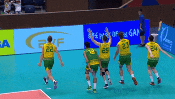 volleyballworld dance celebration celebrate hey GIF