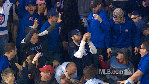Celebrating Chicago Cubs GIF by MLB