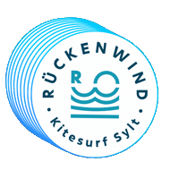 rueckenwind kitesurf sylt rückenwind Sticker