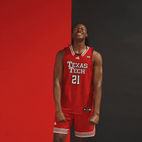 Latrell Hoover GIF by Texas Tech Basketball