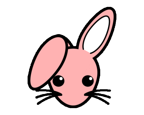 Bunny Rabbit Sticker by Yes Media