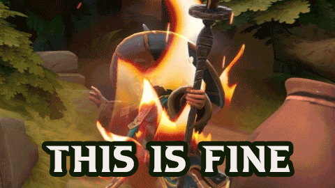 This Is Fine On Fire GIF by Resolution Games