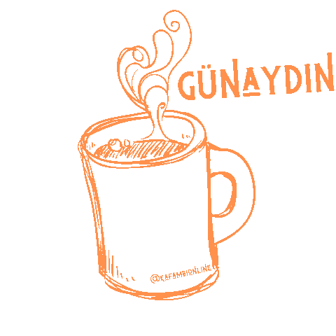 Good Morning Coffee Sticker by KafamBiOnline