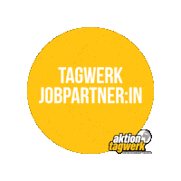 aktiontagwerk aktion-tagwerk aktiontagwerk jobpartnerin jobpartnerinnen Sticker