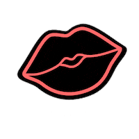 Neon Kiss Sticker by Monique Cosméticos