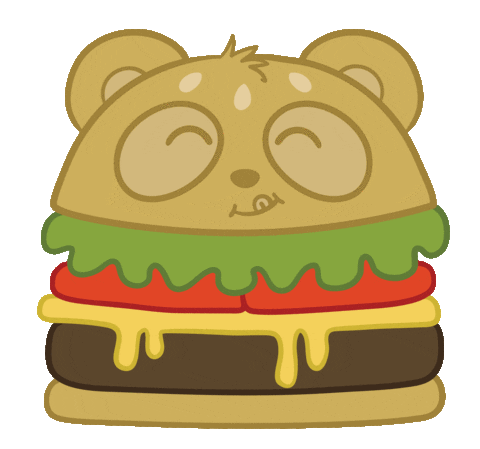 PandiThePanda giphyupload happy cute food Sticker