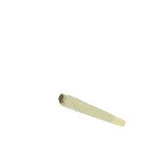 Digital art gif. Joint with smoke transforming into text reading, "Shabbat shalom."