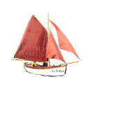 lefrihou sailing sailor oldboat woodboat Sticker