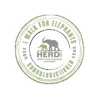 World Elephant Day Walking Sticker by HERD Elephant Orphanage