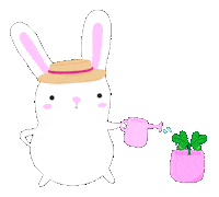 Bunny Rabbit Sticker by La Pradera Online