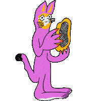 panikaxyz cat tomcat lustrfestival loud speaker Sticker