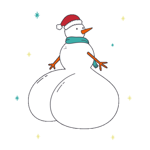 Christmas Snowman Sticker