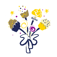 Birthday Flower Sticker by Rama