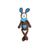 makuka happy blue nice rabbit Sticker