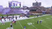 Northwestern Football Running GIF by Northwestern Athletics