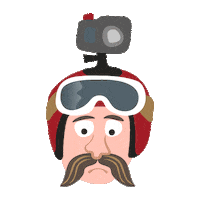 nwpd shooting biker gopro skier Sticker