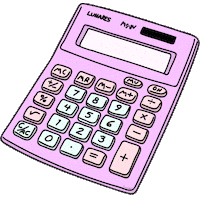 math calculator Sticker by Lunares