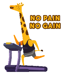 OGirafinha gym academia gym time ta pago Sticker