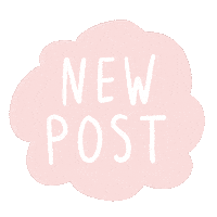 Pink New Post Sticker