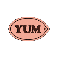 Yum Sticker by Peaches Pilates