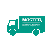Green Truck Sticker by Moster Elektrogroßhandel GmbH