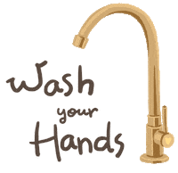 anniecchiang hands wash washyourhands anniecc Sticker