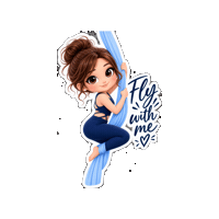 Flying Come With Me Sticker