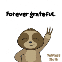 Sloth Gratitude GIF by VeeFriends