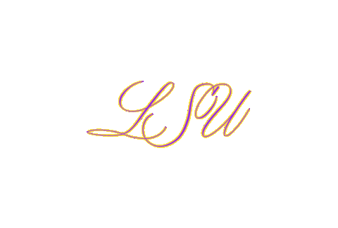 Lsu Tigers Calligraphy Sticker by Gazing Through Glass