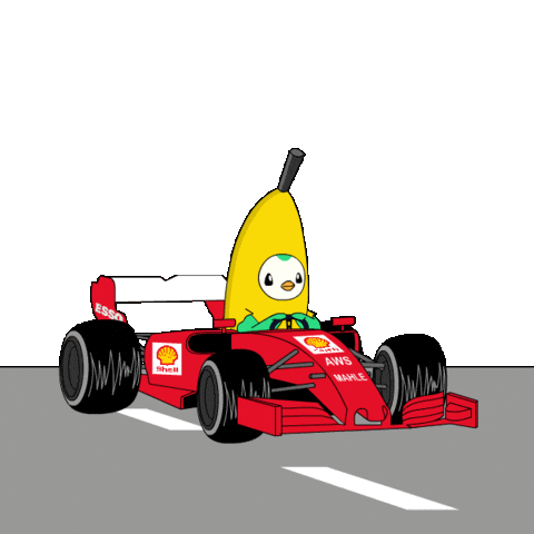 Penguin F1 Sticker by Abster